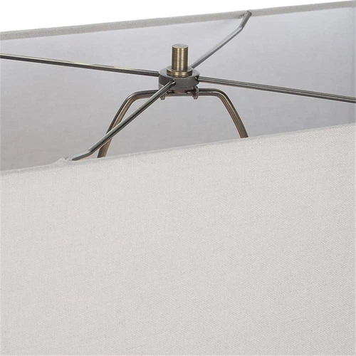 Uttermost Reydan Transitional Fabric and Cast Iron Table Lamp in Black - Picture 6 of 8