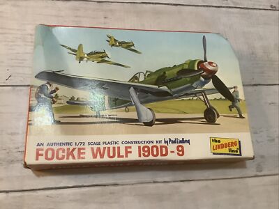 Lindberg German Focke Wulf FW-190D-9 Fighter 1/72 model kit