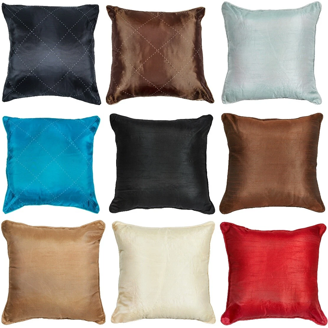 Cojín de seda sintética almohadas para decoración del hogar
