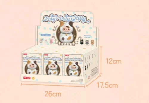 POPMART PUCKY Roly Poly Kitty NUEVA Serie Vinilo Peluche Caja Ciega Figura Juguetes - Imagen 12 de 14