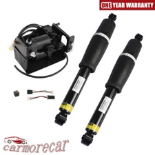 Pair Air Suspension shocks+Air Compressor Pump 22941806 For Suburban Tahoe Yukon