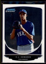 2013 Bowman Chrome Prospects C.J. Edwards #BCP144 Texas Rangers
