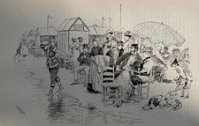 1884 Trouville France Beach Casino illustrated