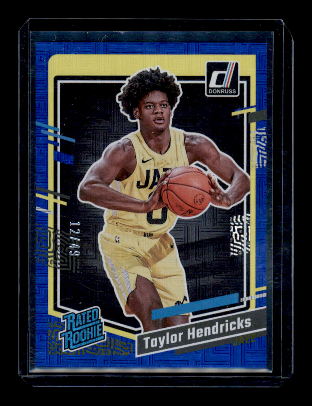 2023-24 Panini Donruss Taylor Hendricks #208 Blue Choice 12/49 Rated Rookie Jazz