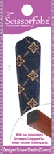 SCISSORFOBZ Designer Scissors Sheath Cover Single Small Browns Floral Diamonds