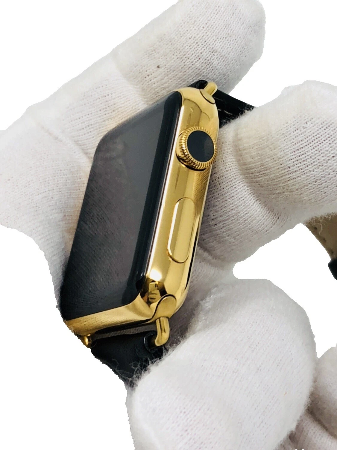 Leather Stainless & Plated Metal Case 8 GB Smart Watches