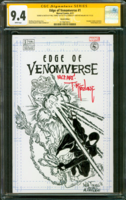 Amazing Spider Man 298 CGC SS McFarlane Original art sketch Homage Venom 8/17