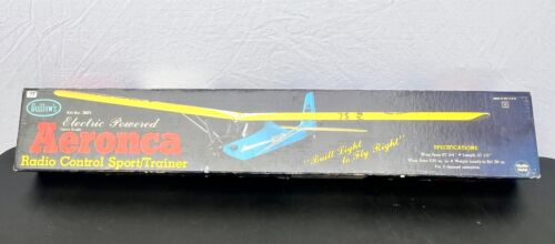 RARE GUILLOW'S AERONCA ELECTRIC POWERED RC SPORT TRAINER AIRPLANE 3001 KIT NEW - Afbeelding 1 van 12