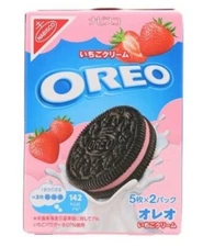 NABISCO Mondelez Japan Oreo Strawberry Cream Japanese Snack Cookie