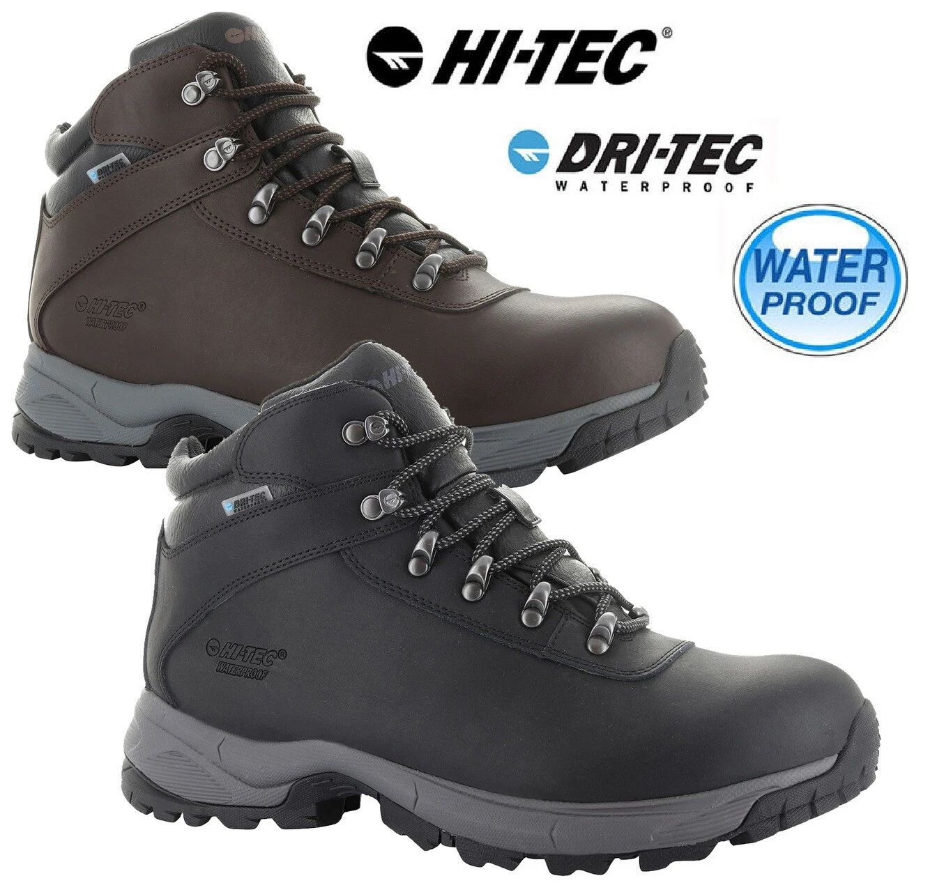 MENS HI TEC WATERPROOF WALKING HIKING WINTER WORK ANKLE BOOTS SHOES TRAINERS
Opens in a new window o