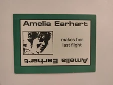 PERSPECTIVE Time Line Game AMELIA EARHART 1992 card used History free ship