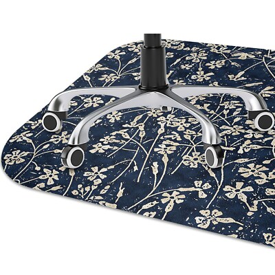 Bürostuhlunterlage Stuhlunterlage Bodenmatte 120x90 Florales Muster