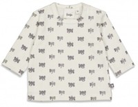 Bio Bw Jersey Shirt Langarm In Offwhite Mit Mini Elefant Aop Von Feetje