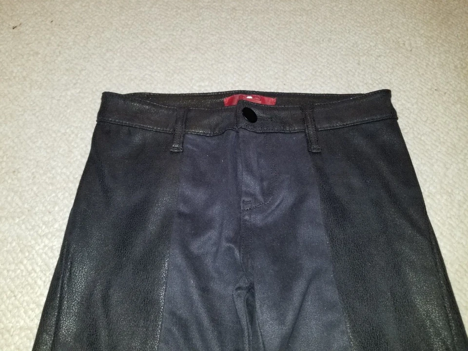 Pantalones Mujer-ROJO-SAKS FIVE AVENUE-negro elástico imitación cuero/gamuza ajustados-24 Foto 2 de 4