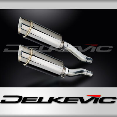 Kawasaki GPZ500S Ninja 500 87-09 Slip On 8'' Round Stainless Exhaust Muffler Kit