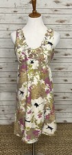 Ann Taylor LOFT spring multicolored floral silk-blend sleeveless dress Size 6P