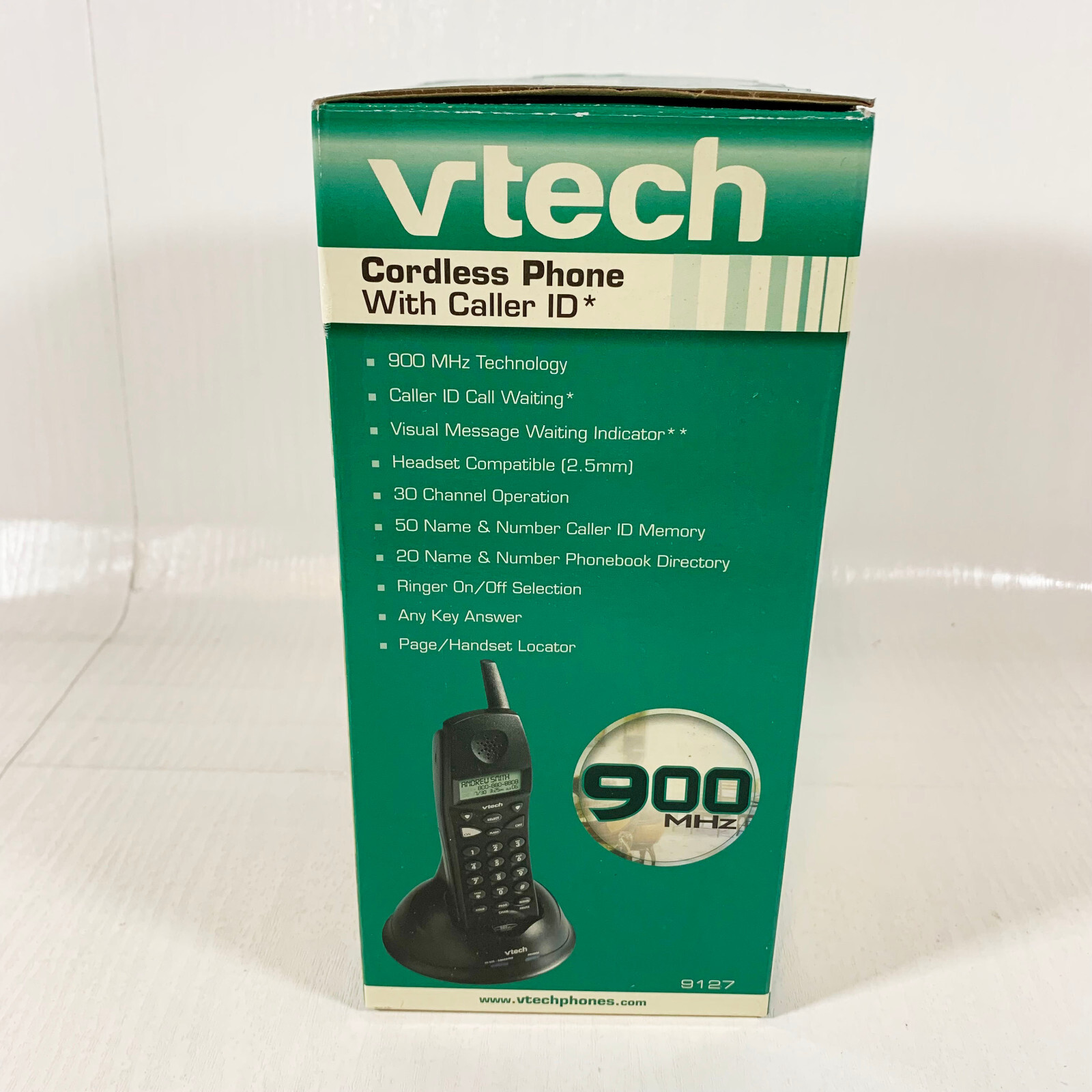 [NEW] VTech Cordless Phone w/ Caller ID 9127 Black 900 MHz Analog eBay