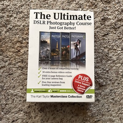 4 DVDs box-set The Ultimate - DSLR Photography Course - Karl Taylor Masterclass