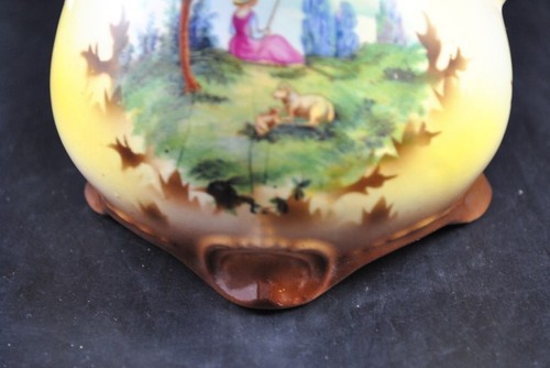 Vintage Hand Painted Porcelain Pitcher Stamped Made In Czechoslovakia 'A' Mark - Picture 5 of 12