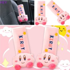 Cartoon Star Kirby Plush Car Seat Belt Cover Shoulder Cover Adjusting And Fixing