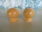 Vintage Homer Laughlin Fiesta Ball Salt and Pepper Shakers Yellow