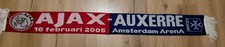 Very rare Auxerre-Ajax Amsterdam Matchday scarf/UEFA CUP 2004/2005