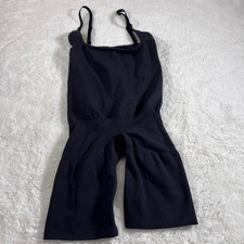 SKIMS Sculpting Mid Thigh Bodysuit Onyx Black Small Seamless Shapewear NWOT