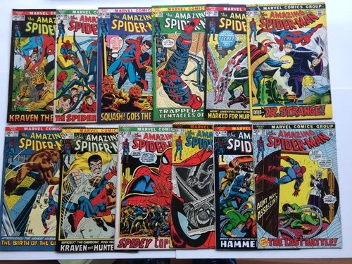 Amazing Spider-man Marvel Bronze Age Lot of 12  Issue # 104 to 115  VG to VF