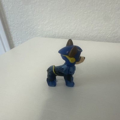 Nickelodeon PAW Patrol Chase Plastic Mini Dog Figurine - Blue Black Yellow