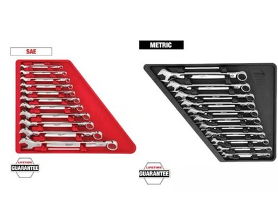 Milwaukee 48-22-9411 & 48-22-9511 SAE/Metric Combination Wrench Sets