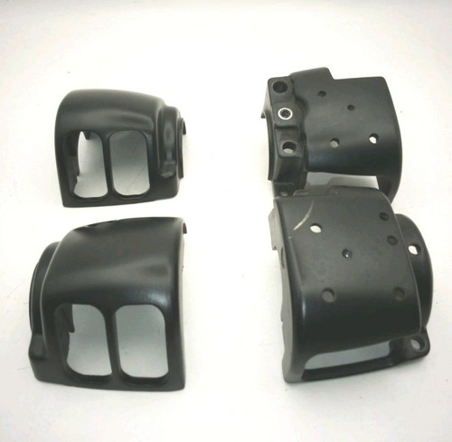 Genuine OEM HARLEY-DAVIDSON 70222-96 Switch Housing Set Black Satin Finish