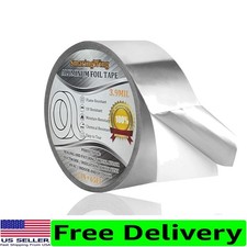 Heavy-Duty Waterproof Aluminum Duct Tape 2" x 65' - Ideal for HVAC  Insulation