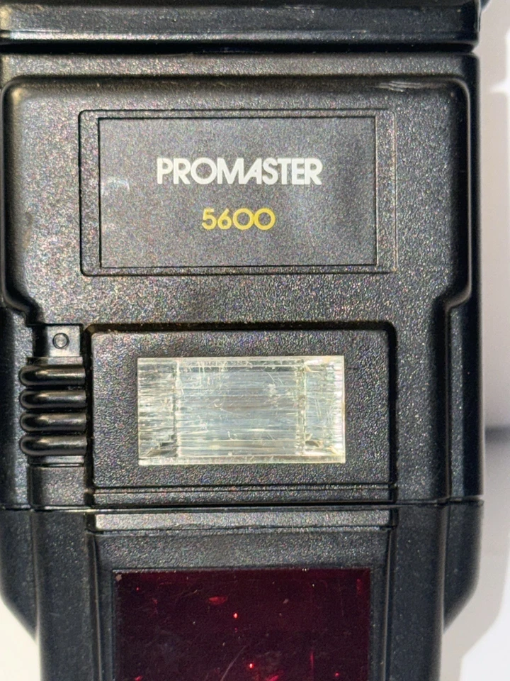 Vtg ProMaster 5600 Shoe Mount Adjustable Flash Tested - Image 2 of 4