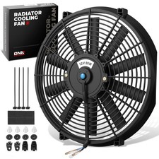 16 Black Slim Electric Reversible Radiator Cool Fan