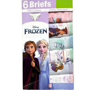 DISNEY FROZEN Toddler girl's size 2T/3T BRIEFS PANTIES 6-Pair ~ New in Package