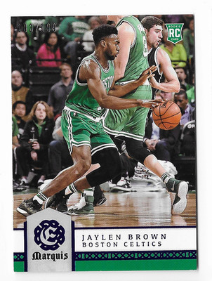 JAYLEN BROWN 2016 PANINI EXCALIBUR ROOKIE RC CARD #183/199!