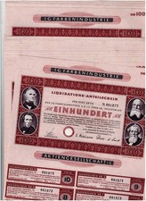 Dealer partia 24 I.G. Farbeindustrie AG i.L., Frankfurt nad Menem 1953, 100 Rzeszy