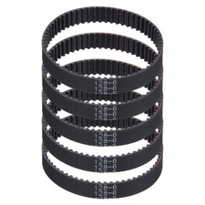 GT-2 3D Printing Strap, 128mm, 5pcs, 6mm Width, 2mm Pitch, Black