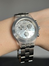 Swatch Irony Diaphane AG 2005 Mens Stainless Steel Wrist Watch New Batt