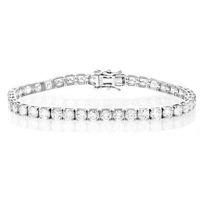 10 cttw Lab Grown Diamond Tennis Bracelet in Platinum 7 Inch