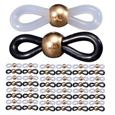 300Pcs Durable Silicone Glasses Chain Connector Ends for Glasses Assorted Color