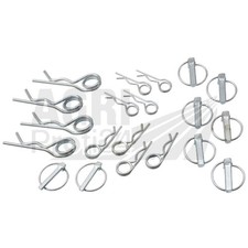 12 szt. Składana wtyczka - zestaw wtyczek sprężynowych do ciągnika Unimog Ø 8; 11; 3; 4; 5