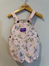 Vintage OshKosh B'Gosh Vestbak Bubble Romper 2T Beach Print USA Union Made