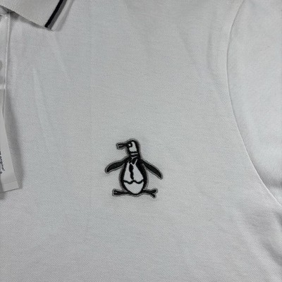 Penguin Munsingwear Polo Shirt Men's 2XL White Big Logo Golf NWT