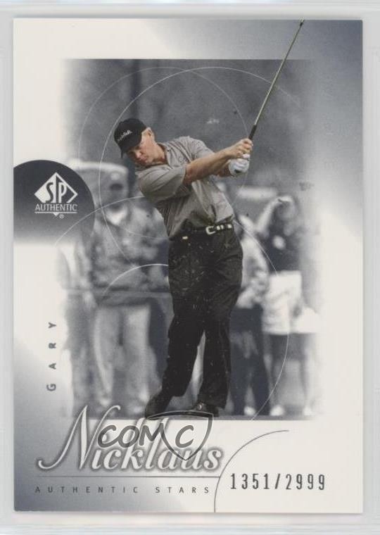 2001 SP Authentic Authentic Stars 1351/2999 Gary Nicklaus #82 Rookie RC a8r