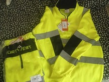 PORTWEST Hi-Vis Xenon Rugby Shirt Sweatshirt Jumper (M) Safety Work Wear B308