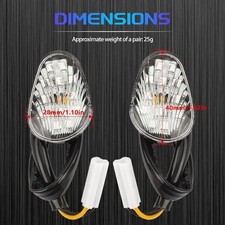 LED Turn Signal Light Flush Mount Motorcycle Blinkers Compatible with YZF R1 R3