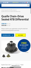 Quaife Chain Drive Sealed Atb Mechanical Limited Slip Differential