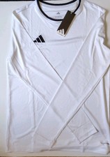 Adidas ENT26 Soccer Jersey Kids XL 15-16Y/176 White/Black Long Sleeve NEW ClimaC