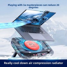 7 Angle Adjustable Notebook Powerful Fan Cooling Pad for 14-19'' Laptop Cooler